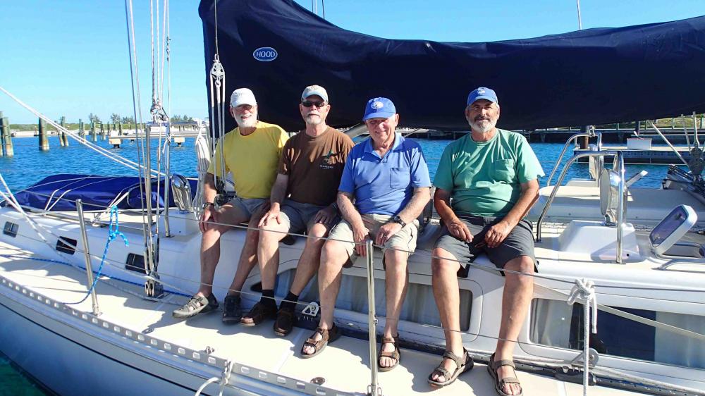 Crew on Mystic Star: Arrival at Great Exuma, Bahamas